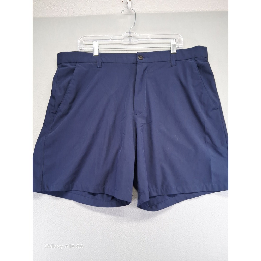 Zelos Flex Men Blue Shorts Size 38 Flat Front‎